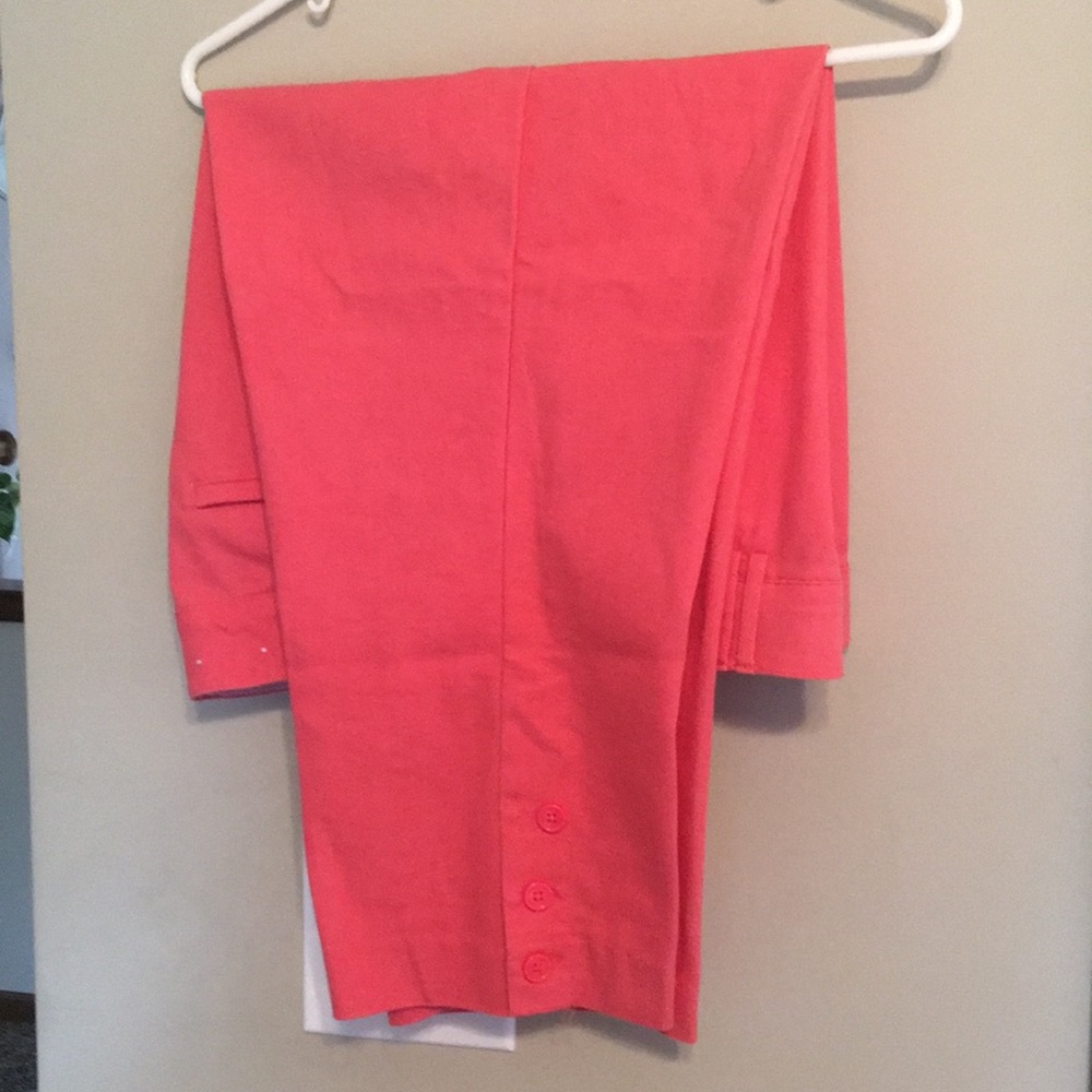 Burnt orange capris size 12